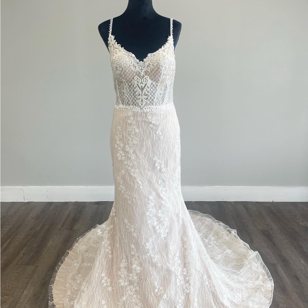Beaded and Lace Wedding Dress by Armonia Bridal